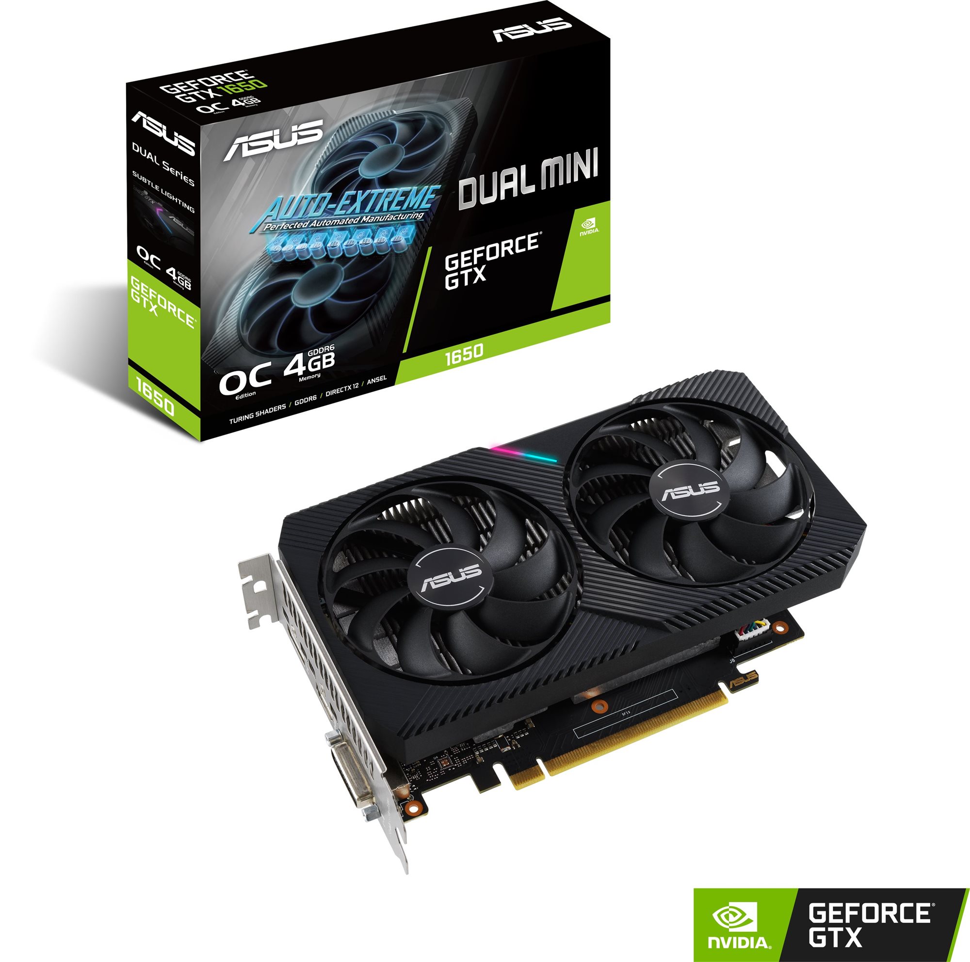 ASUS DUAL GeForce GTX 1650 O4GD6 MINI Graphics Card