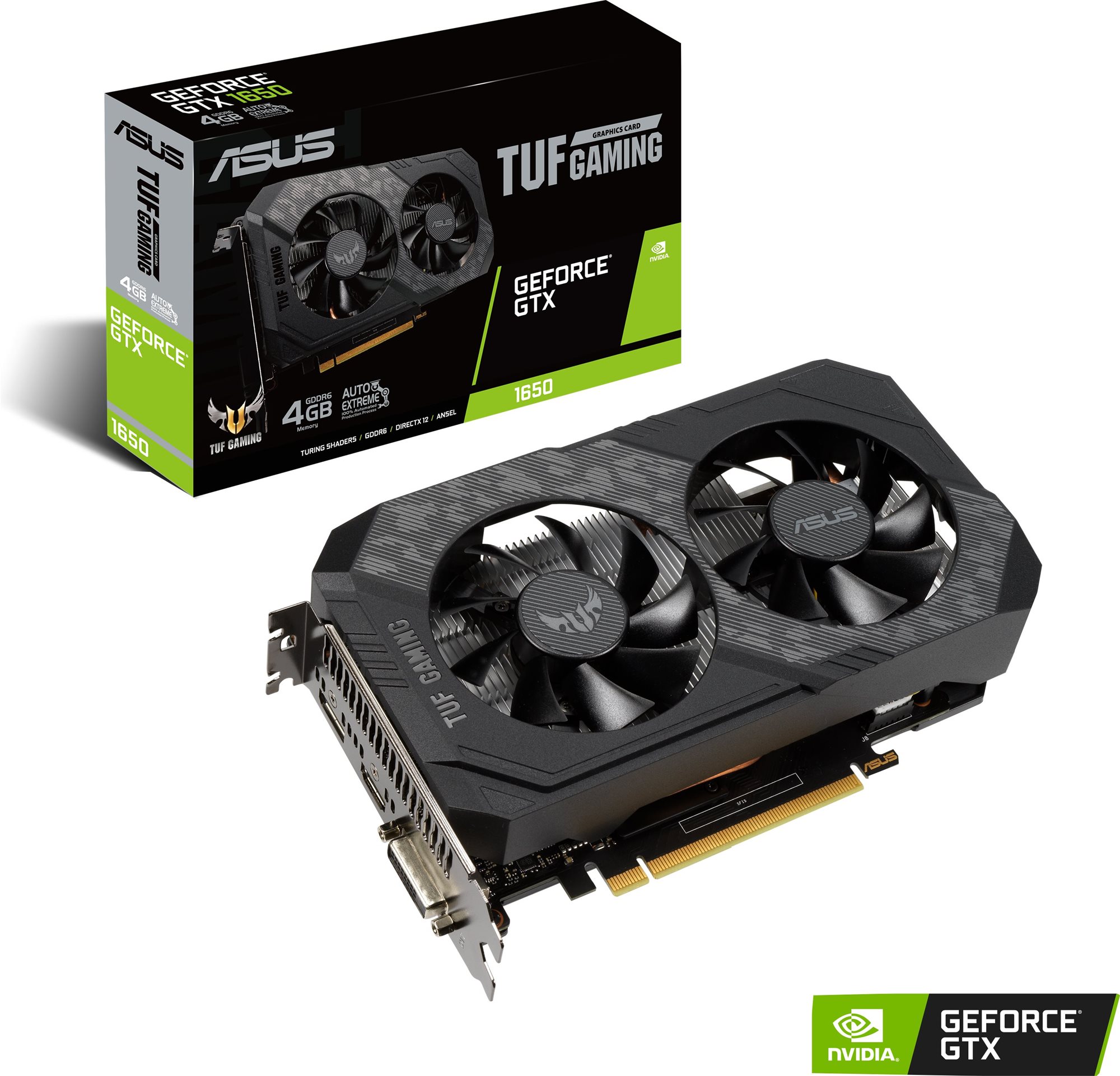 ASUS TUF GeForce GTX 1650 4GD6 P GAMING Graphics Card