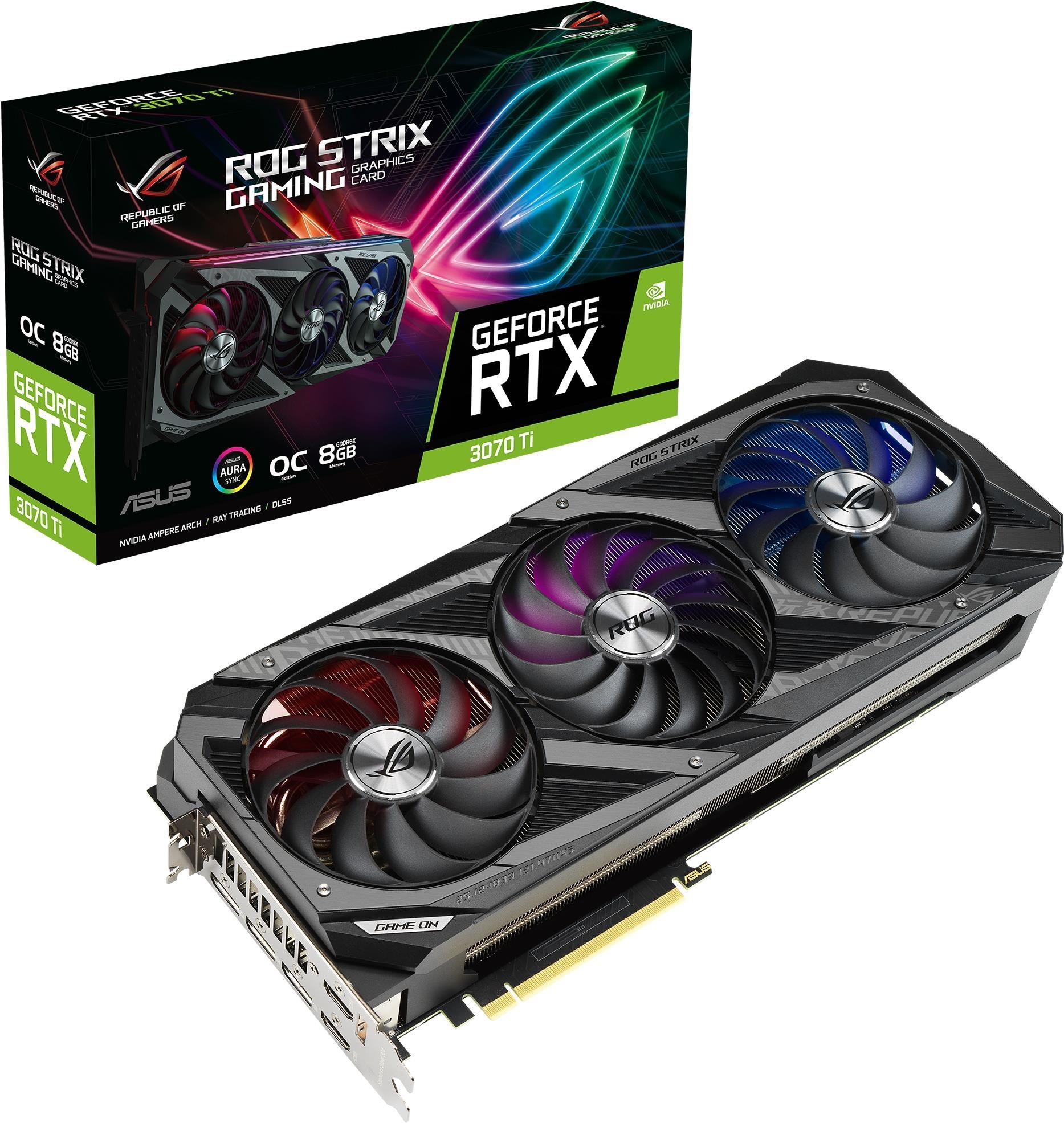ASUS ROG STRIX GeForce RTX 3070 Ti O8G GAMING Videókártya