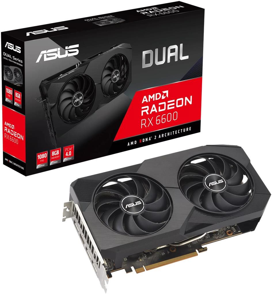 ASUS DUAL Radeon RX 6600 V2 Grafická karta