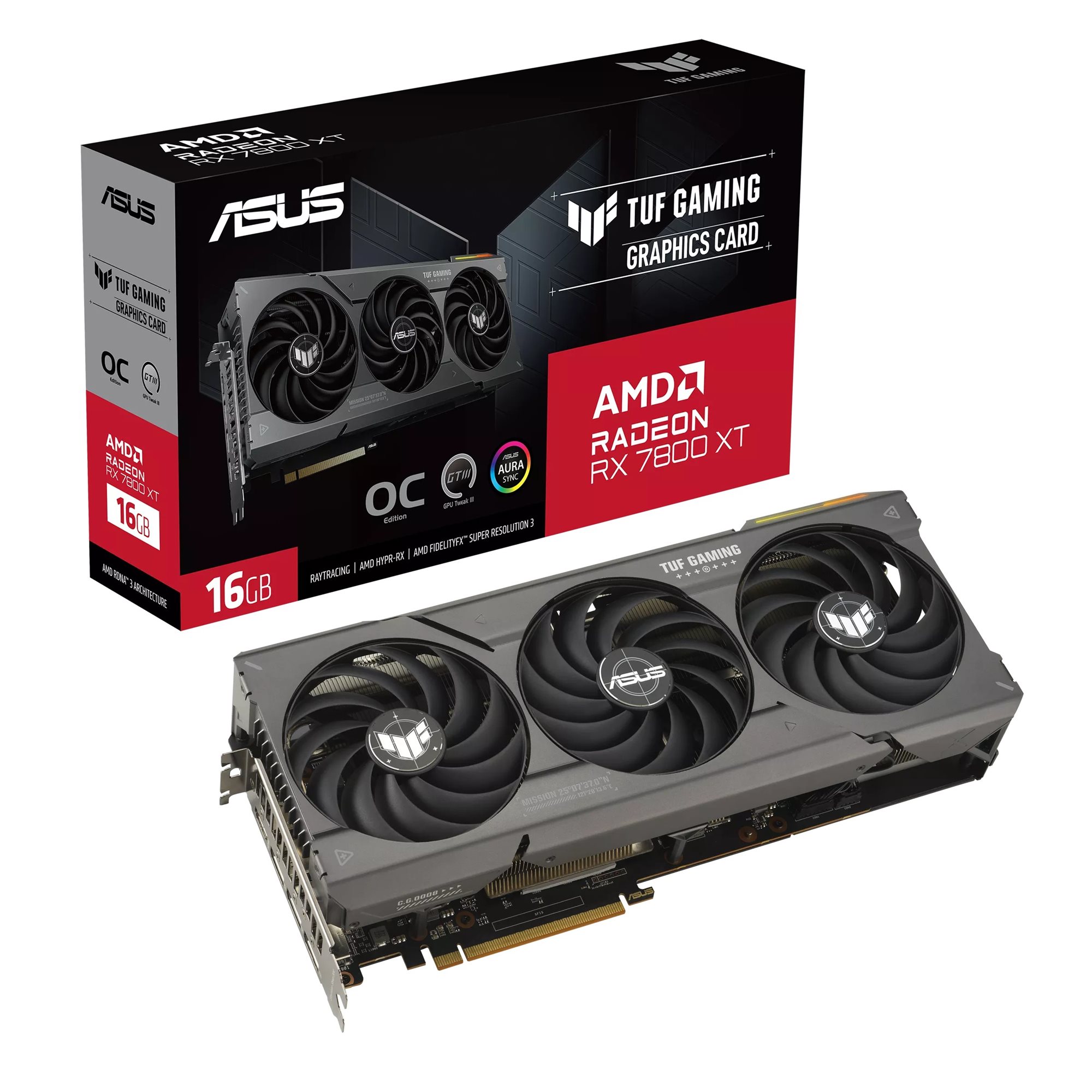 ASUS TUF GAMING Radeon RX 7800 XT O16G Grafikkarte