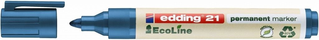 EDDING EcoLine 21 tartós filctoll, kék Marker