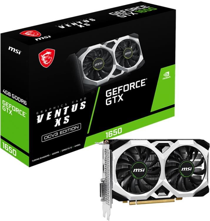 MSI GeForce GTX 1650 D6 VENTUS XS OCV3 Videókártya