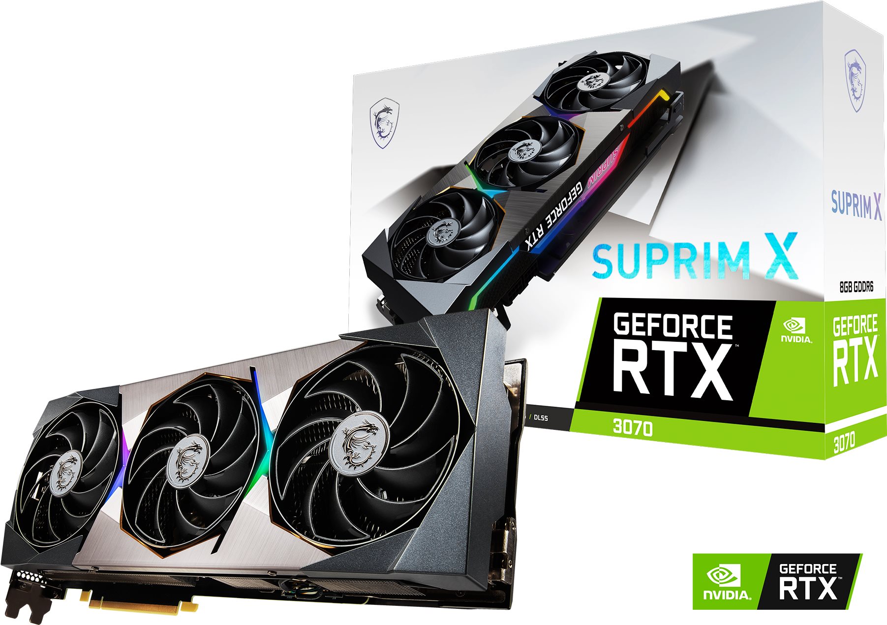 MSI GeForce RTX 3070 SUPRIM X 8G Videókártya