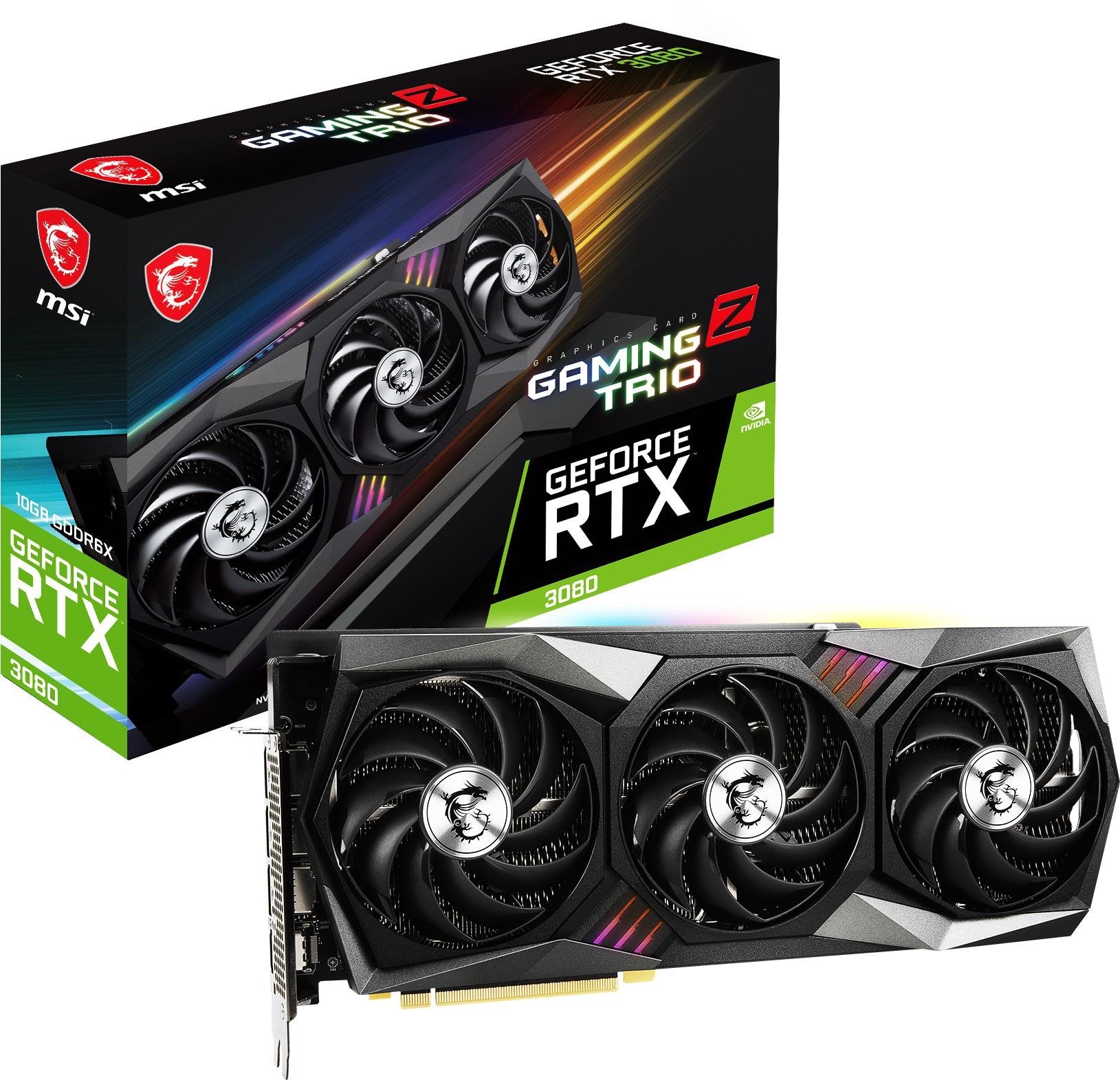 MSI GeForce RTX 3080 GAMING Z TRIO 10G LHR Graphics Card