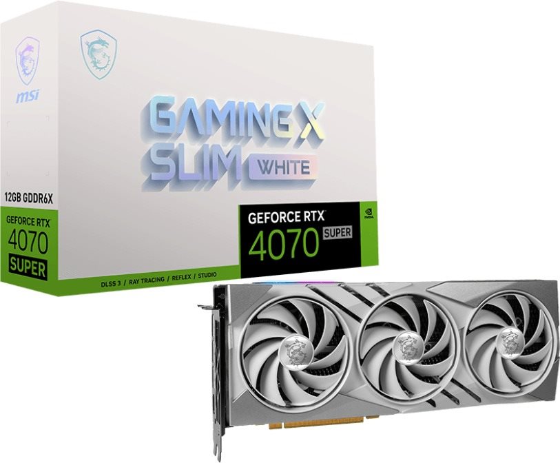 MSI GeForce RTX 4070 SUPER 12G GAMING X SLIM WHITE Grafikkarte