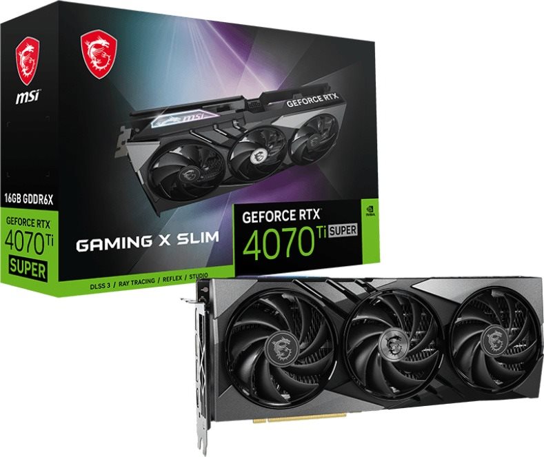 MSI GeForce RTX 4070 Ti SUPER GAMING X SLIM 16G Grafická karta