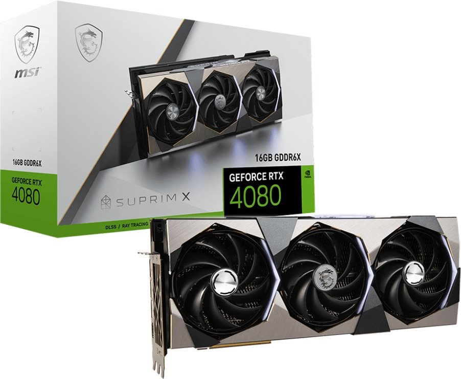 MSI GeForce RTX 4080 SUPRIM X 16G Videókártya