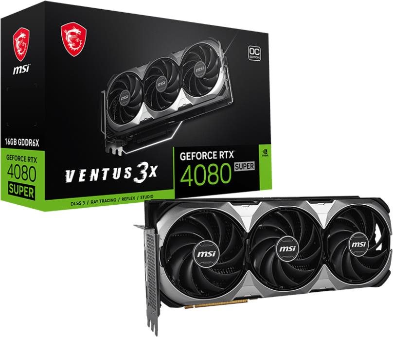 MSI GeForce RTX 4080 SUPER 16G VENTUS 3X OC Videókártya