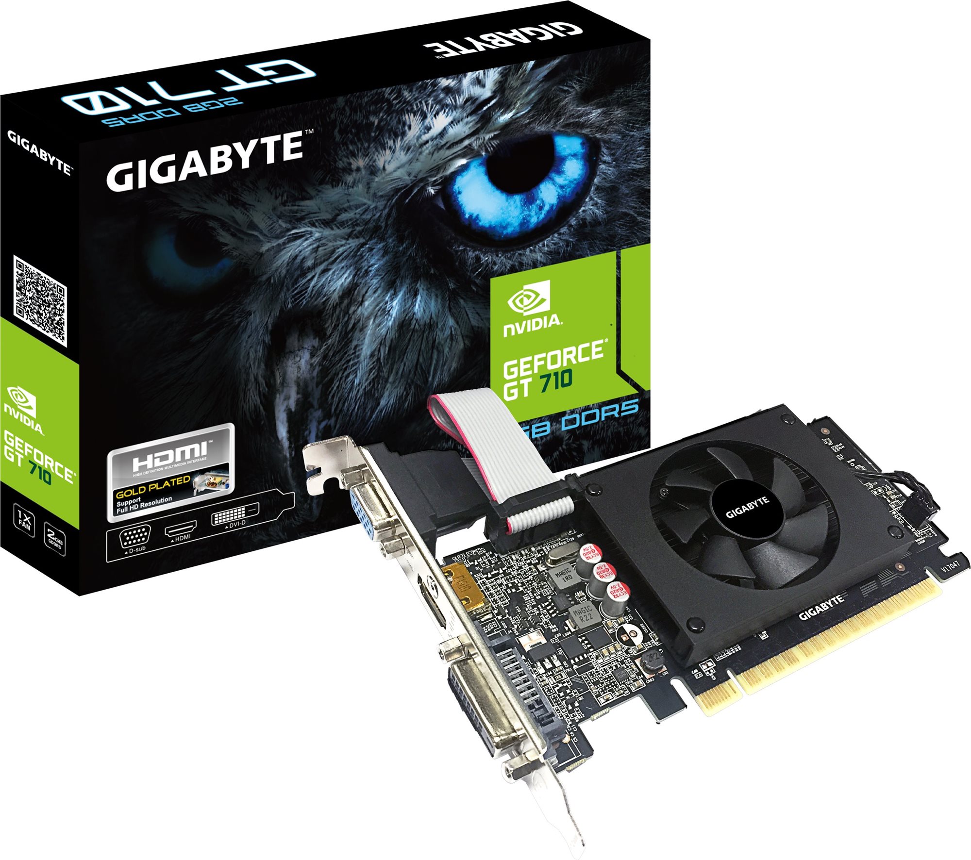 GIGABYTE GeForce GT 710 2GB Grafická karta