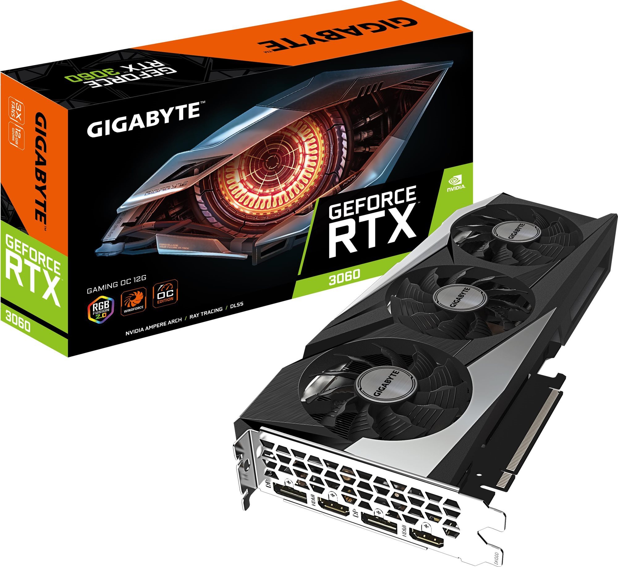 GIGABYTE GeForce RTX 3060 GAMING OC 12G Grafikkarte