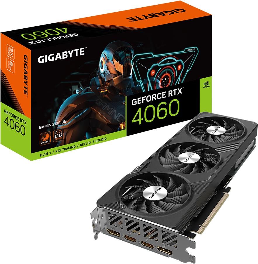 GIGABYTE GeForce RTX 4060 GAMING OC 8G Grafická karta