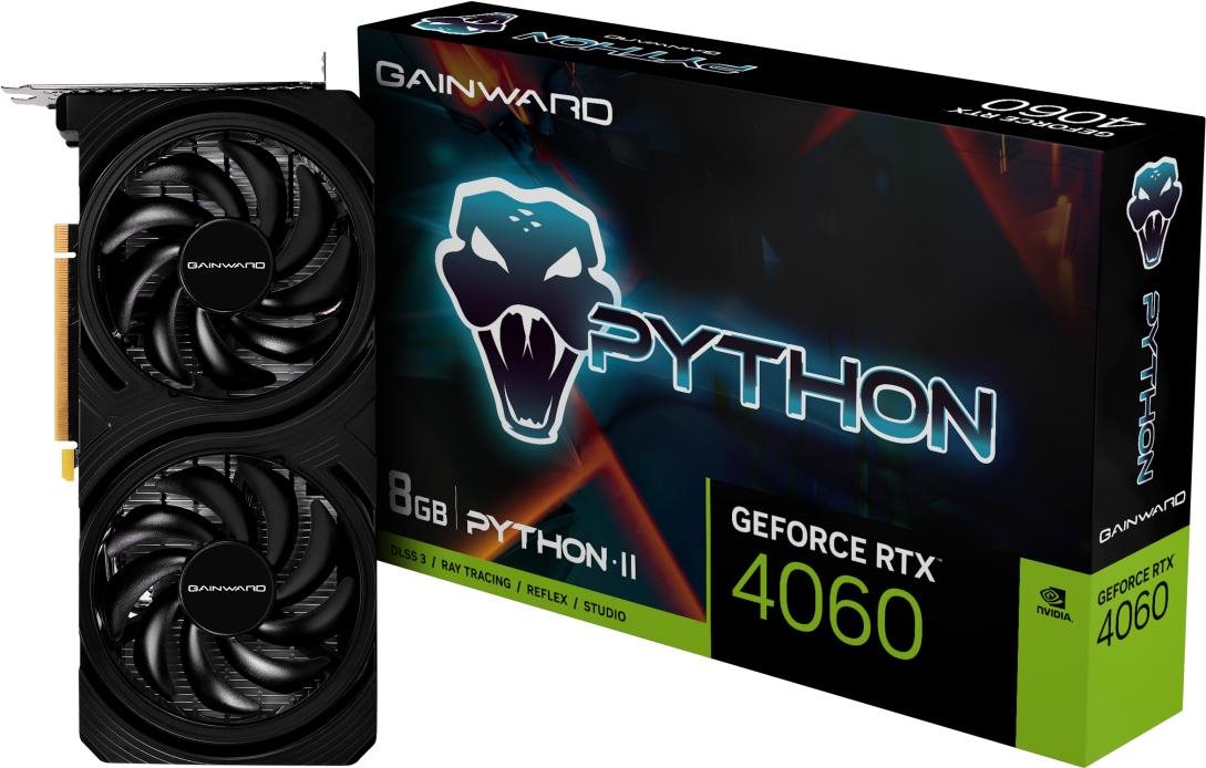 GAINWARD GeForce RTX 4060 Python II 8G Videókártya