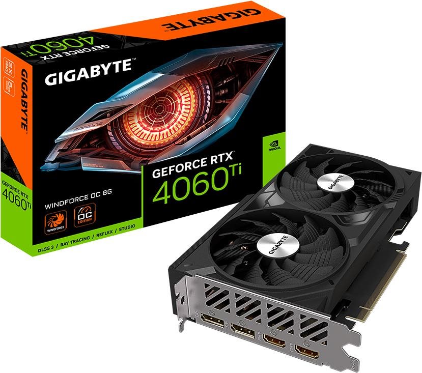 GIGABYTE GeForce RTX 4060 Ti WINDFORCE OC 8G Grafikkarte