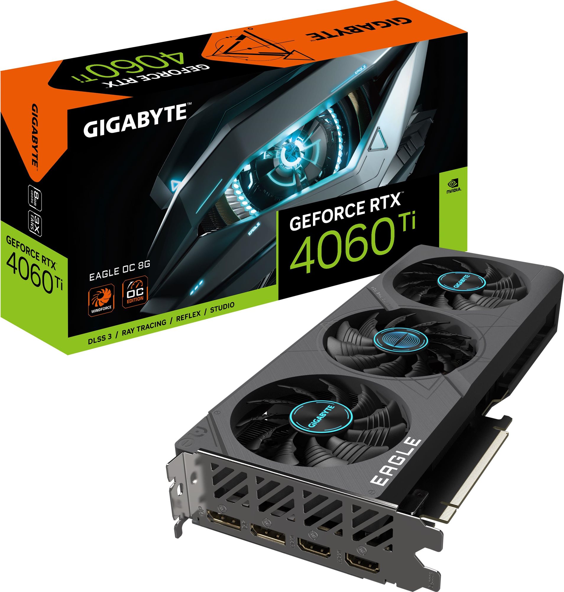 GIGABYTE GeForce RTX 4060 Ti EAGLE OC 8G Grafikkarte