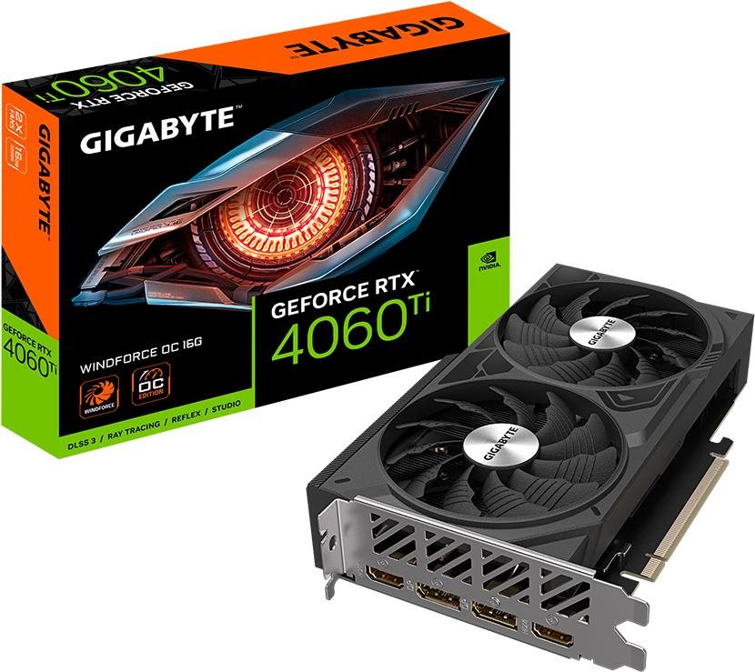 GIGABYTE GeForce RTX 4060 Ti WINDFORCE OC 16G Grafikkarte