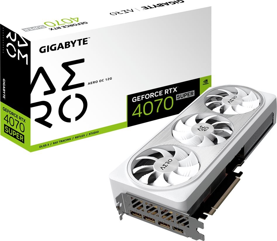 GIGABYTE GeForce RTX 4070 SUPER AERO OC 12G Grafikkarte