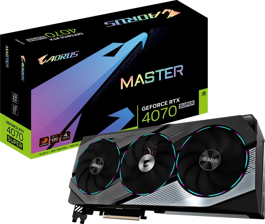 GIGABYTE AORUS GeForce RTX 4070 SUPER MASTER 12G Grafikkarte
