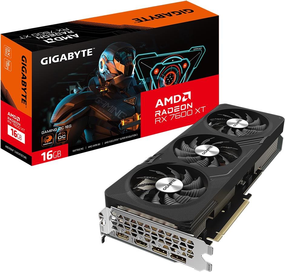 GIGABYTE Radeon RX 7600 XT GAMING OC 16G Grafická karta
