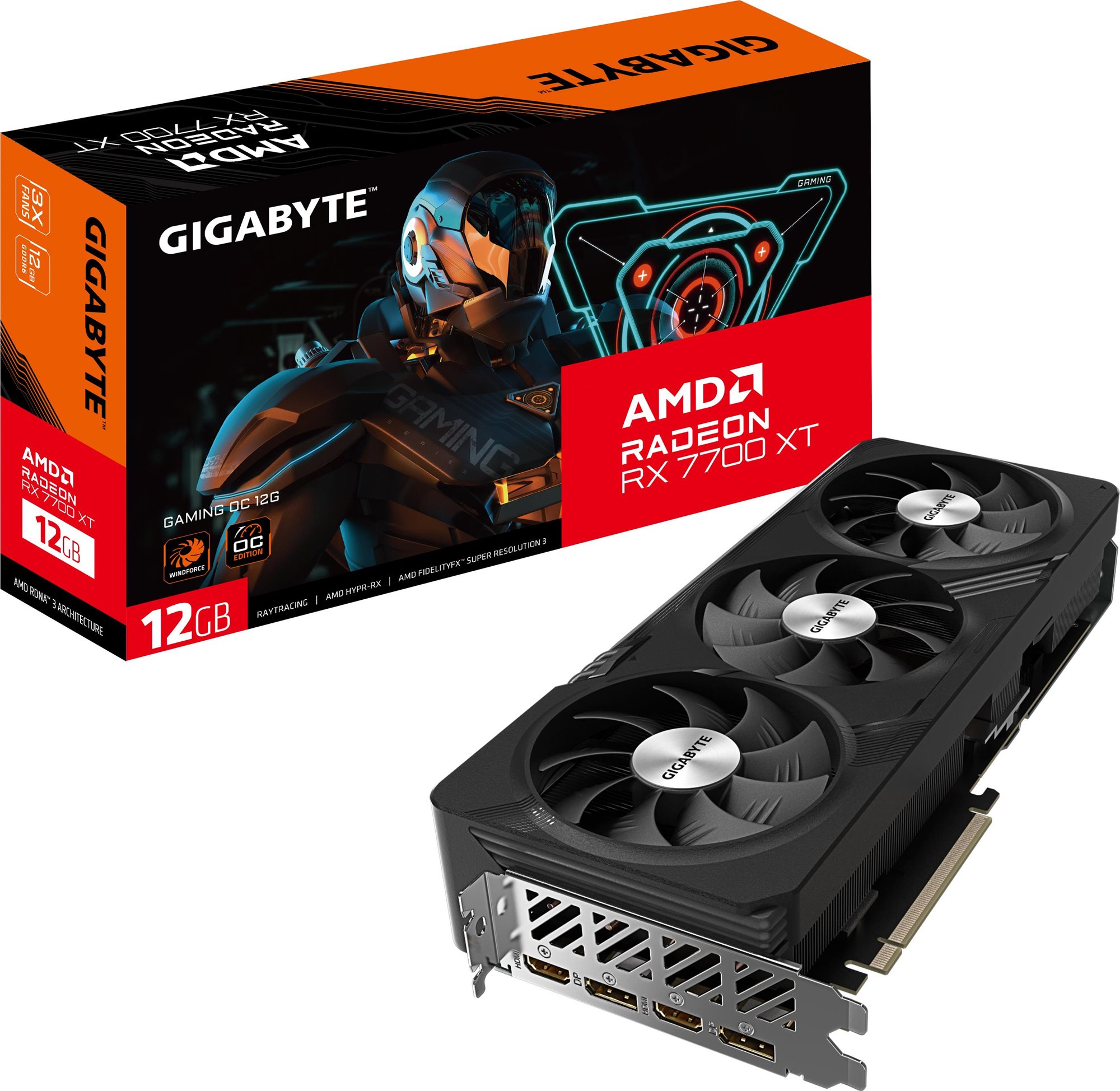 GIGABYTE Radeon RX 7700 XT GAMING OC 12G Grafická karta