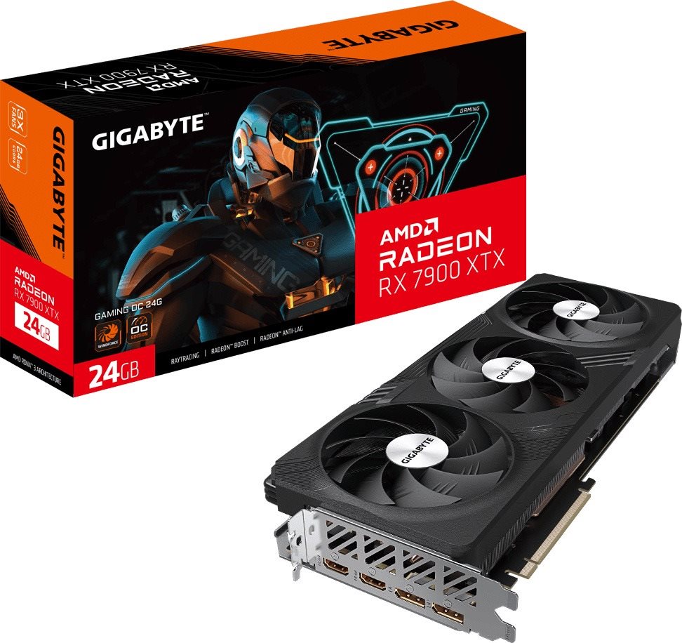 GIGABYTE Radeon RX 7900 XTX GAMING OC 24G Videókártya