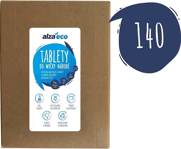 AlzaEco All in 1 12v1 (140 ks) Ekologické tablety do umývačky