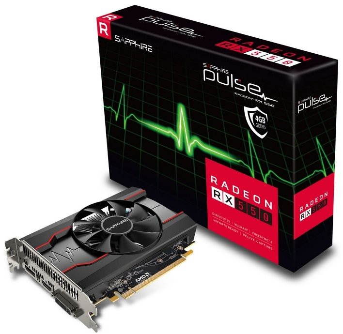 SAPPHIRE PULSE Radeon RX 550 4G OC Grafická karta