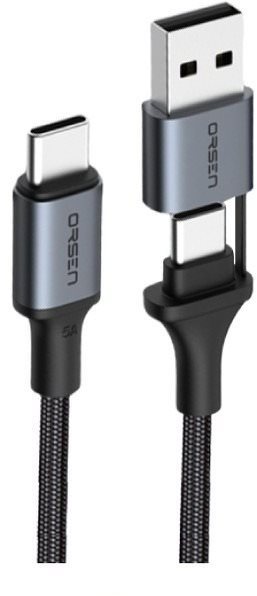 Eloop Orsen S8 Type-C to USB-C + USB-A Cable 100W 1.5m Black...