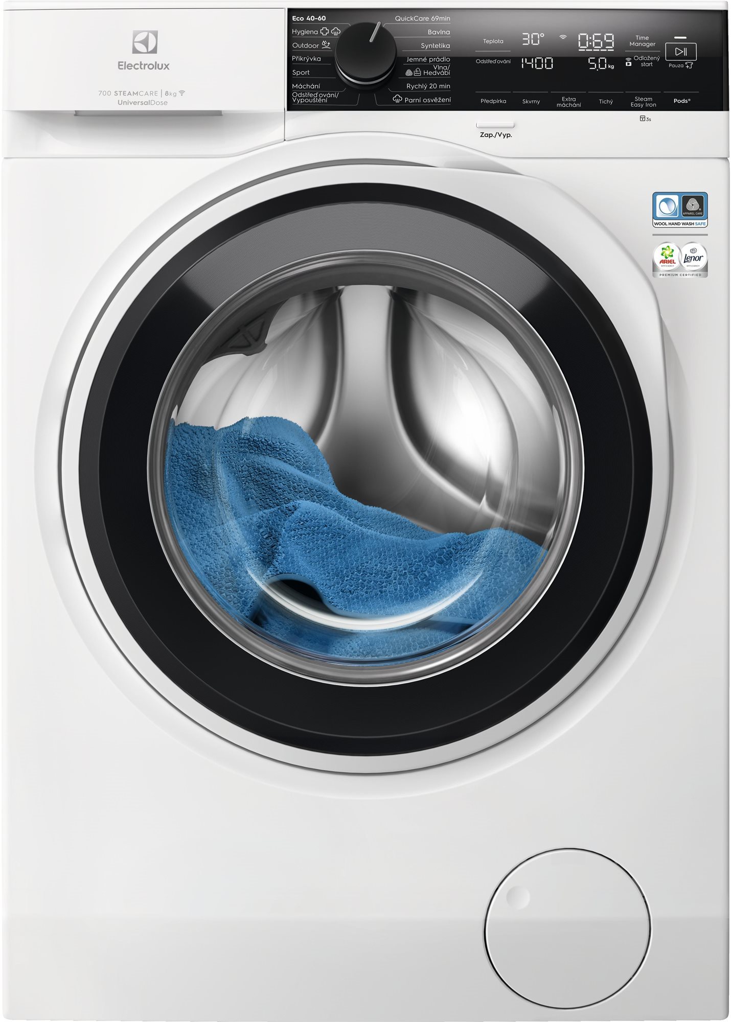 ELECTROLUX 700 SteamCare® EW7F4485CQ Parná práčka