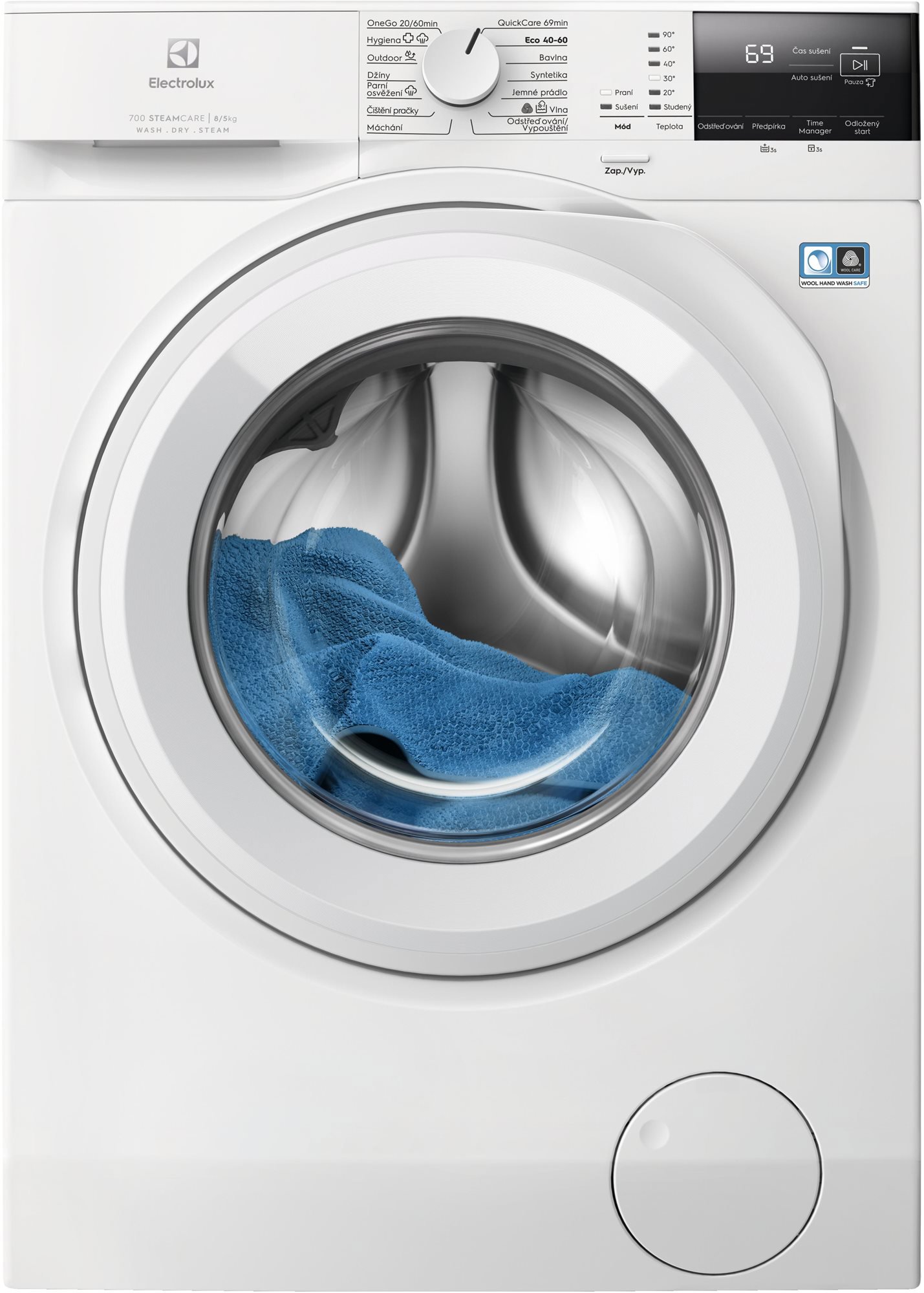 ELECTROLUX 700 DualCare EW7W2481C Parná práčka so sušičkou