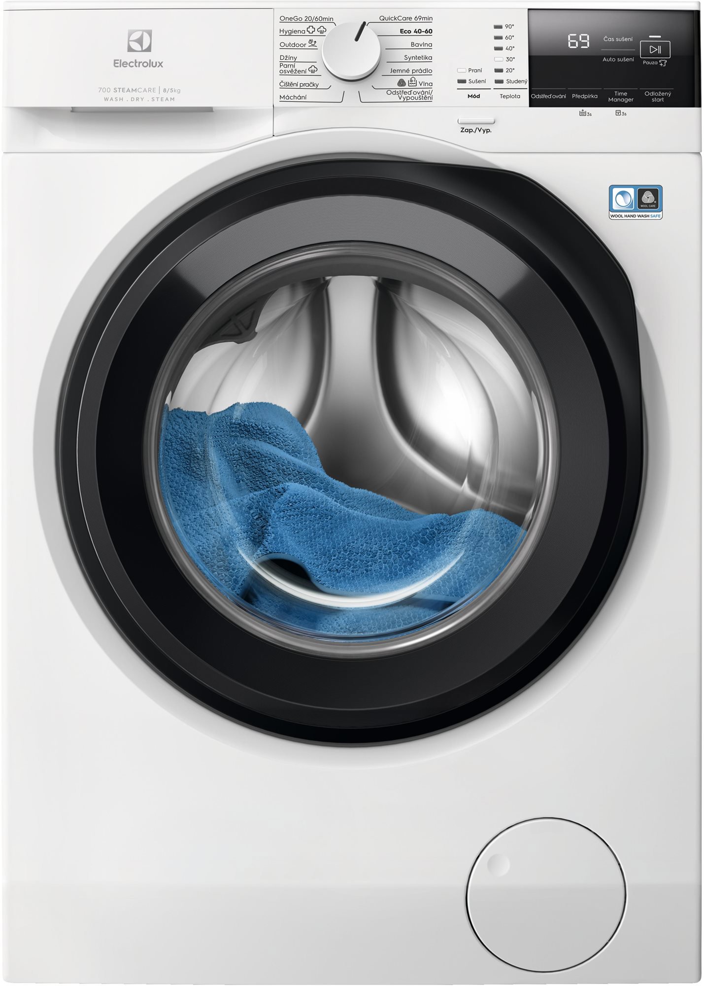 ELECTROLUX 700 DualCare EW7W2682C Parná práčka so sušičkou