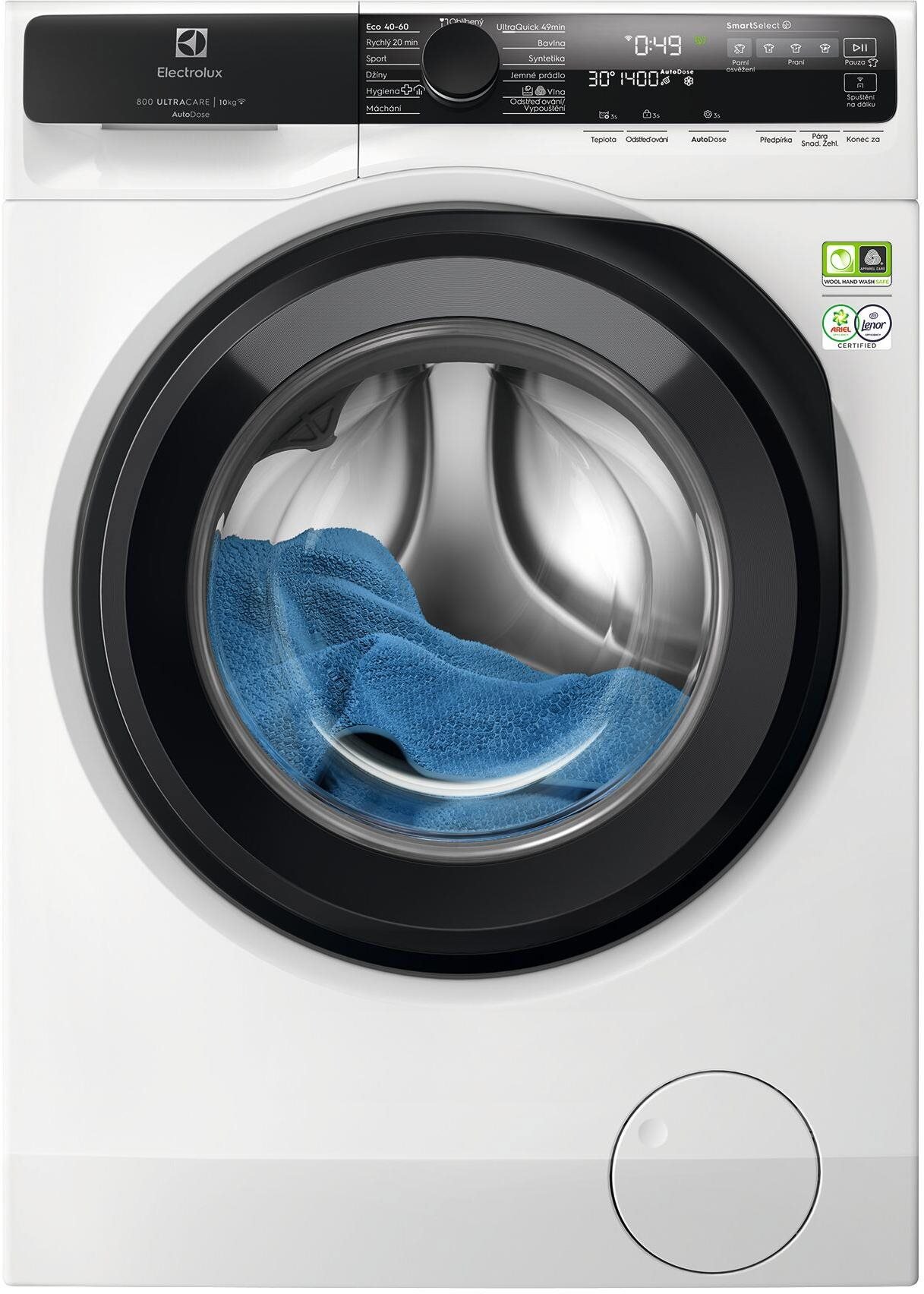 ELECTROLUX 800 UltraCare AutoDose EW8F5412AC Parní pračka