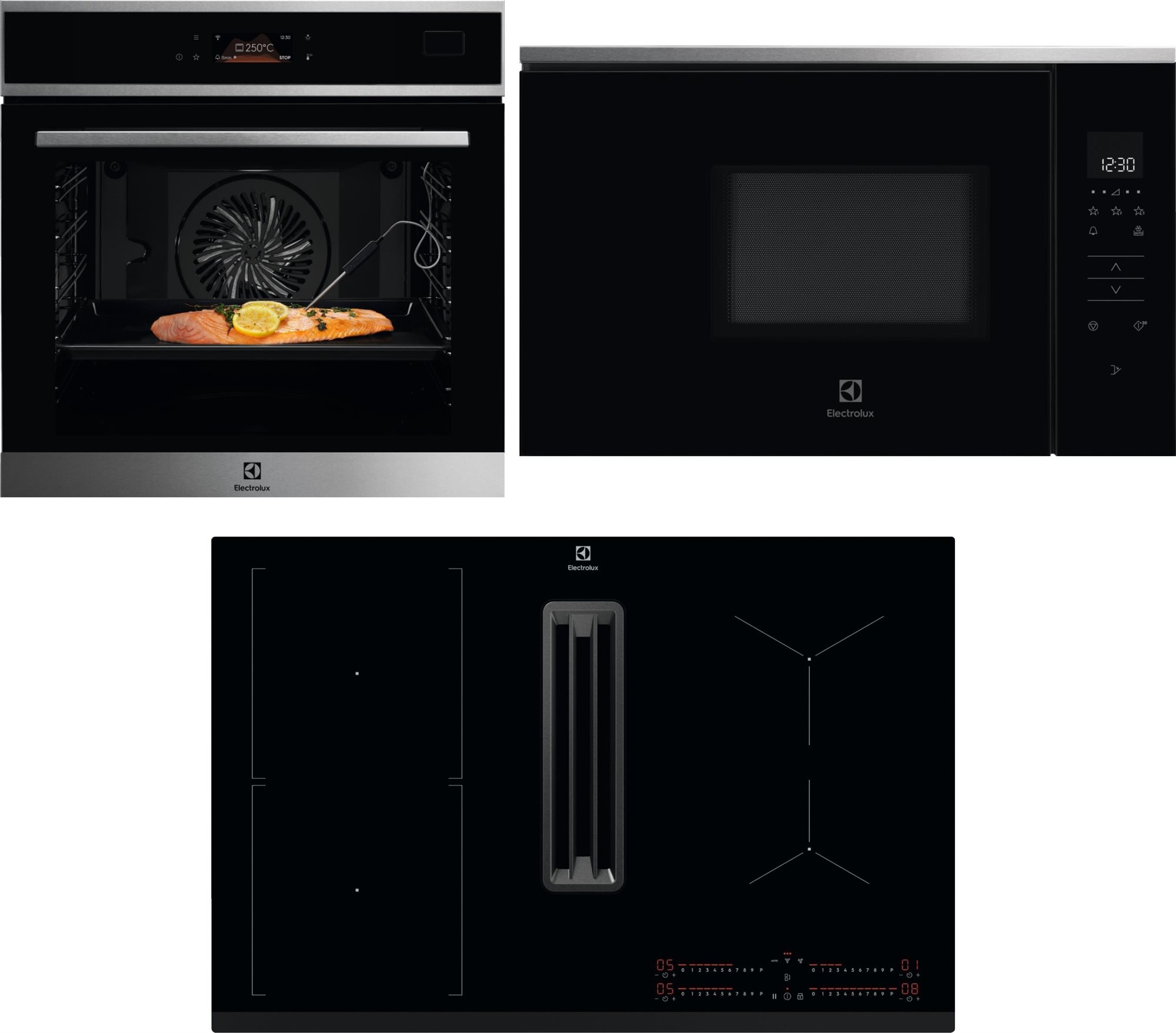 ELECTROLUX 800 EOB8S39WX + ELECTROLUX KCC83443 + ELECTROLUX 800...