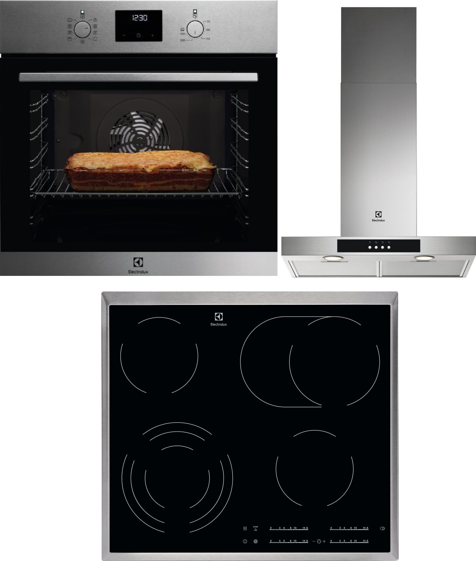ELECTROLUX 600 FLEX EOF3C50TX + ELECTROLUX 300 EHF46547XK +...