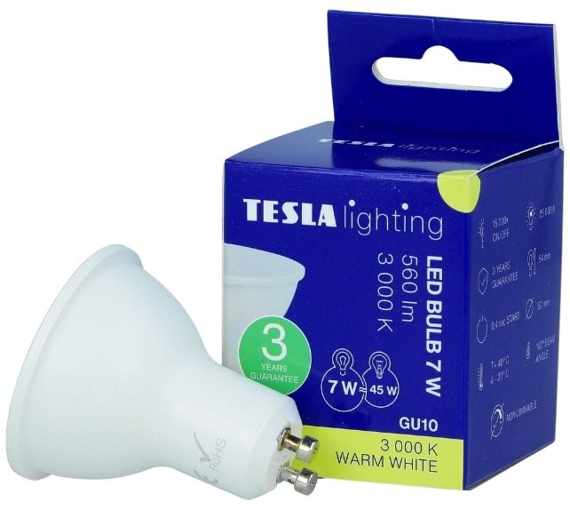TESLA LED 7 W GU10 GU100730-4 LED žiarovka