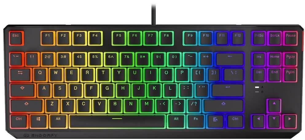 Endorfy Thock TKL Pudding Red, US Layout Gaming-Tastatur