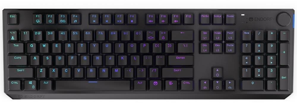 Endorfy Thock Wireless Red, US layout Gamer billentyűzet
