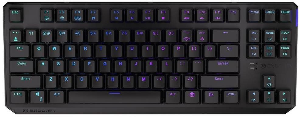 Endorfy Thock TKL Wireless Red, CZ/SK layout Herná klávesnica