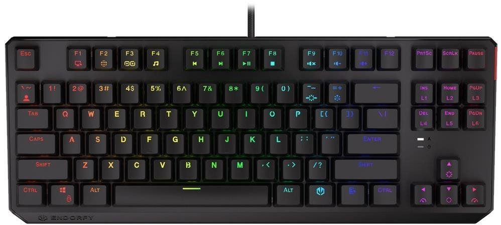 Endorfy Thock TKL Blue, CZ / SK layout Herná klávesnica
