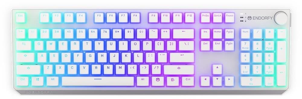 Endorfy Thock Wireless Red Onyx White Pudding Gaming-Tastatur