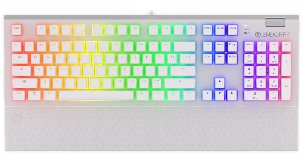 Endorfy Omnis Pudding Onyx White Red, US layout Herná klávesnica