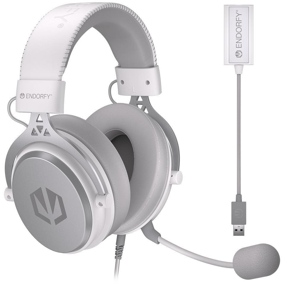 Endorfy VIRO Plus USB fehér Gamer fejhallgató
