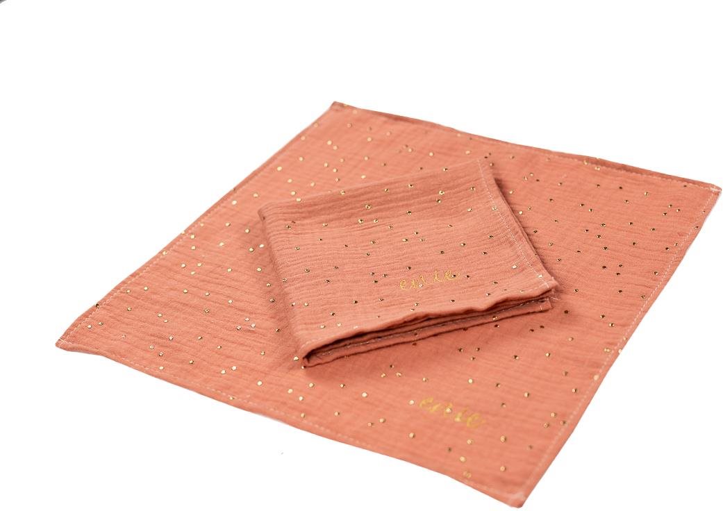 enie baby Mušelínová plienka 70 × 70 cm melange so zlatými bodkami...