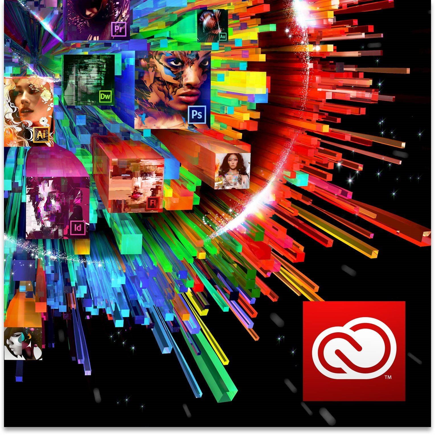 Adobe Creative Cloud All Apps with Adobe Stock, Win/Mac, CZ/EN, 12...