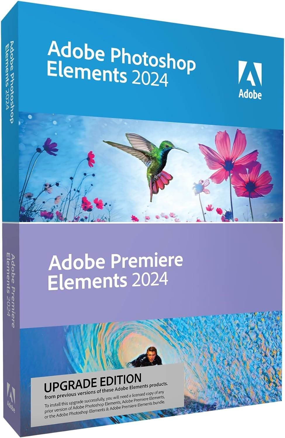 Adobe Photoshop & Premiere Elements 2024, Win/Mac, EN, Upgrade...