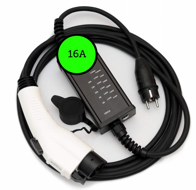Typ 1 (Yazaki) – 16 A na box – 5 m Nabíjací kábel pre elektromobily
