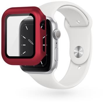 Epico Glass Case For Apple Watch 4/5/6/SE (40mm) - Red Protective...