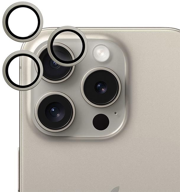 Epico Aluminium-Schutzglas für iPhone 15 Pro / 15 Pro Max - natur...