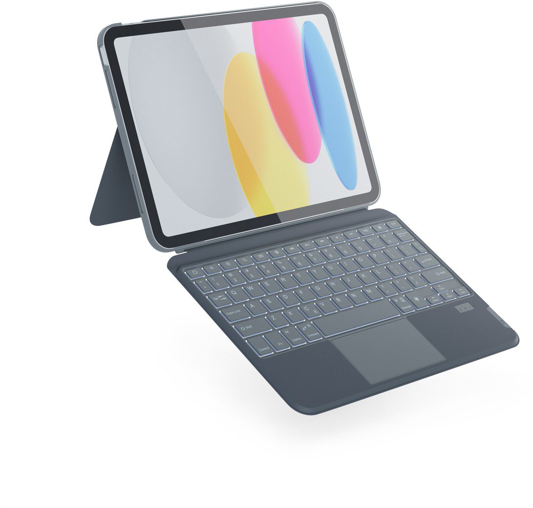 Epico Tastatur mit Hintergrundbeleuchtung mit Hülle für iPad 10,9"...
