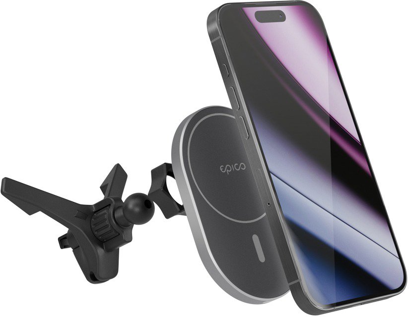 Epico Eclipse 15W Wireless Car Charger (MagSafe compatible, adapter...